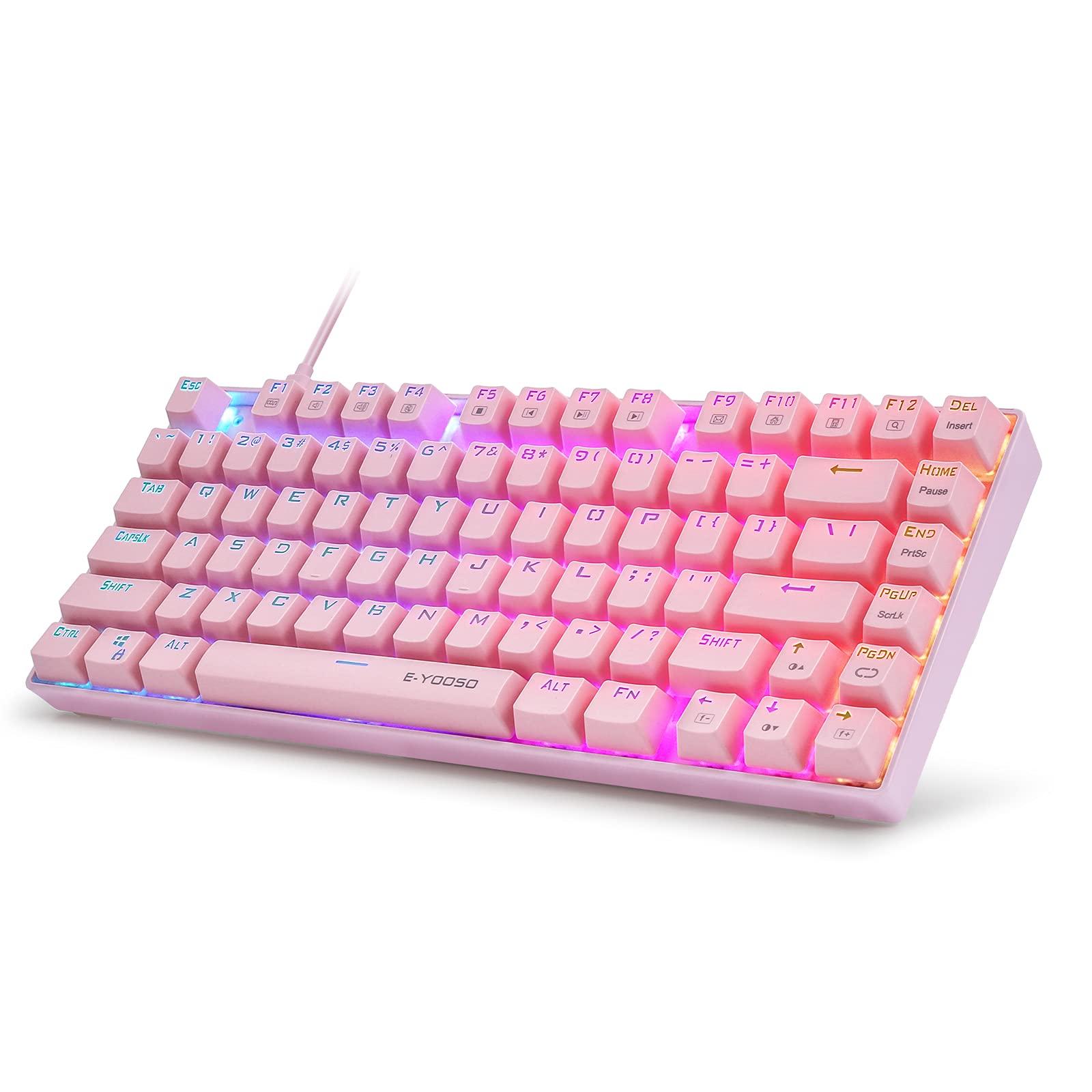 gaming keyboard 81 mechanical keyboard with red English layout RGB waterproof replaceable key LOL gaming keyboard e-element keys, axis, backlight, рожевий
gaming keyboard 81 mechanical keyboard with red English layout RGB waterproof replaceable key LOL gaming keyboard e-element keys, axis, backlight, рожевий