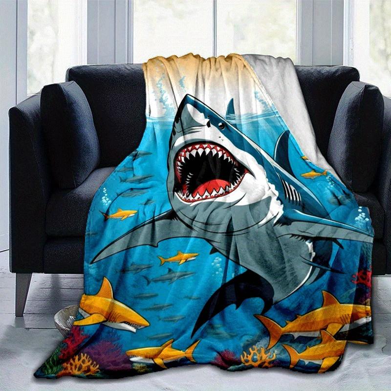 1pc Shark Printing Lightweight Flannel Blanket, Comfortable and Warm Blanket, for Camping Sofa Bed and Couch Office, Gift 100x150cm
1pc Shark Printing Lightweight Flannel Blanket, Comfortable and Warm Blanket, for Camping Sofa Bed and Couch Office, Gift 100x150cm