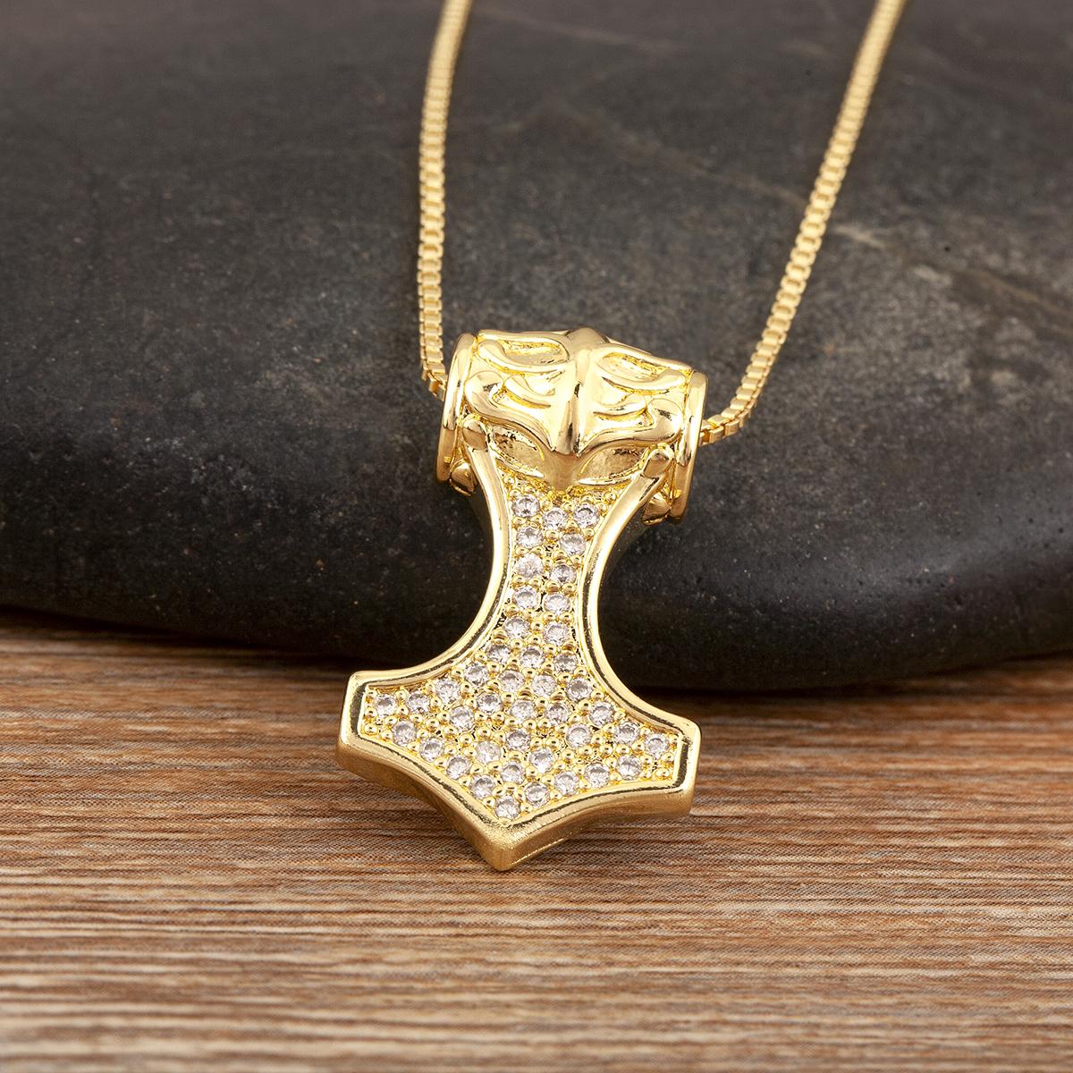 Nidin New Trendy Shine Zircon Viking Pirate Sailing Ship Thor s Hammer Charm Pendant Necklace For Female Male Punk Style Jewelry
Nidin New Trendy Shine Zircon Viking Pirate Sailing Ship Thor s Hammer Charm Pendant Necklace For Female Male Punk Style Jewelry