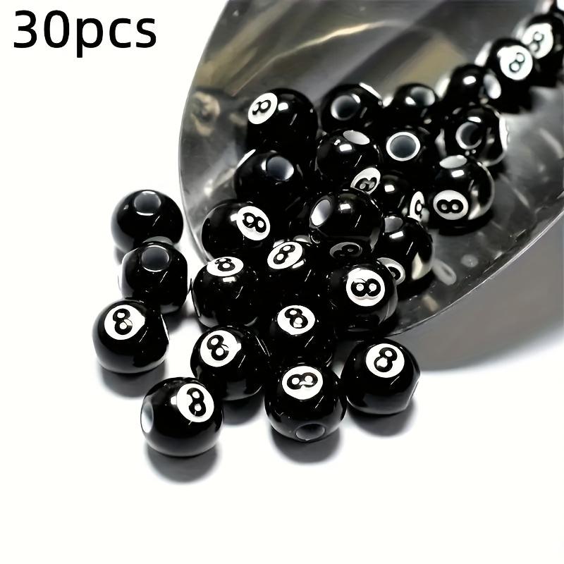 30 pieces of 12mm acrylic number 8 beads - black and white spaced beads for DIY bracelet, necklace, jewelry making - durable han 30pcs
30 pieces of 12mm acrylic number 8 beads - black and white spaced beads for DIY bracelet, necklace, jewelry making - durable han 30pcs