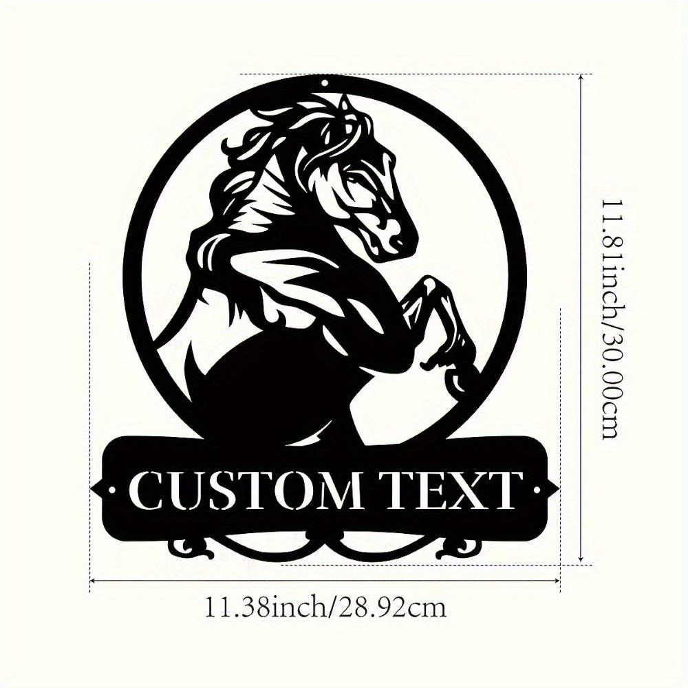 Metal Horse Sign Personalized Last Name Rustic Wall Decor Custom Sculpture Holiday Gift Farmhouse Art TYDZ003794
Metal Horse Sign Personalized Last Name Rustic Wall Decor Custom Sculpture Holiday Gift Farmhouse Art TYDZ003794