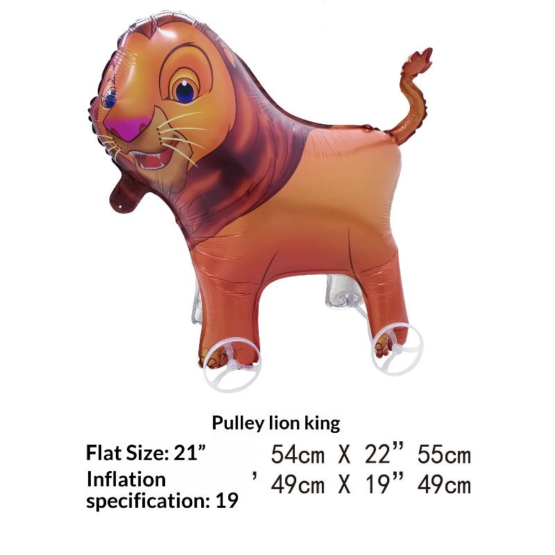 4D Мультяшные Фольгированные Шары Слон Стоячий Ходячий Шарик с Колесом для Украшения Детской Вечеринки по случаю Дня Рождения, Детского Праздника A12