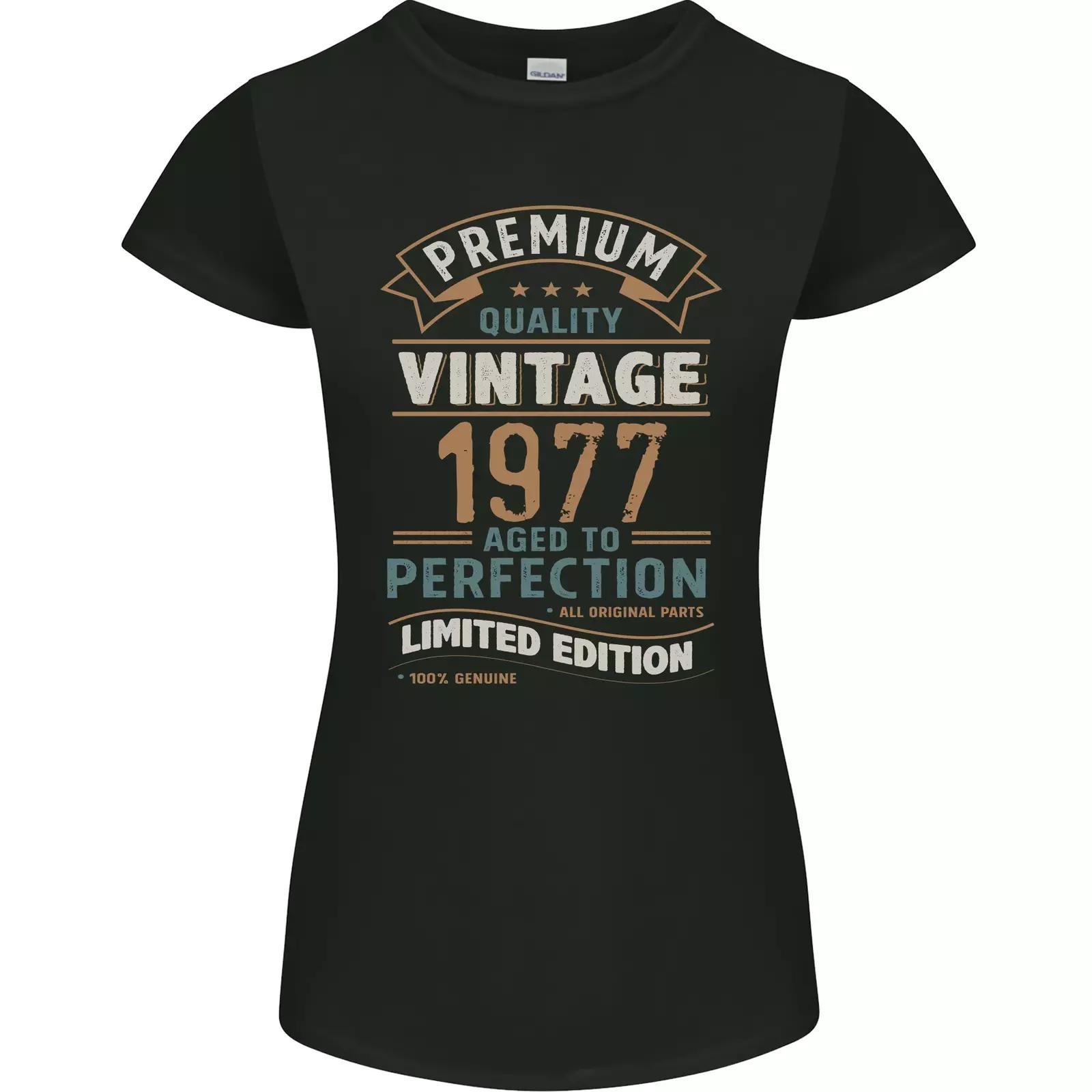 Premium Vintage 48th Birthday 1977 Womens Petite Cut T-Shirt 4XL
Premium Vintage 48th Birthday 1977 Womens Petite Cut T-Shirt 4XL