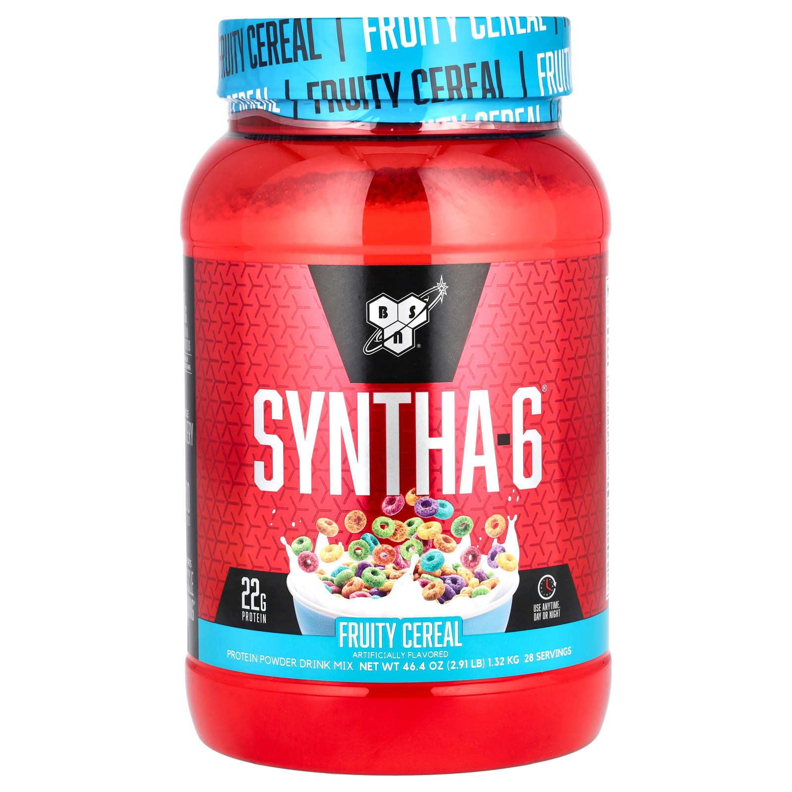 BSN, Syntha-6, Protein Powder Drink Mix, Fruity Cereal, 2.91 lb (1.32 kg) 
BSN, Syntha-6, Protein Powder Drink Mix, Fruity Cereal, 2.91 lb (1.32 kg)