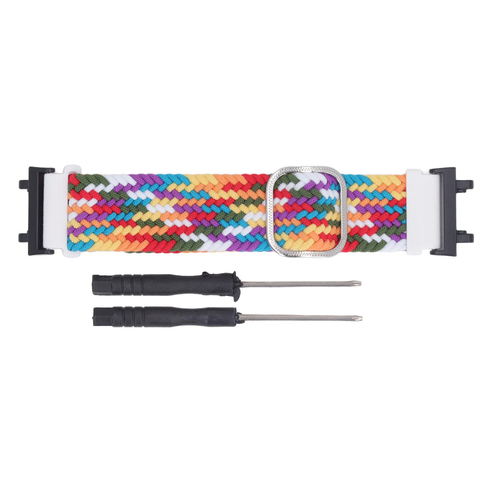 Сменный ремешок для часов, дышащий, моющийся, регулируемый размер, нейлоновый плетеный ремешок для часов Amazfit Active разноцветный
Сменный ремешок для часов, дышащий, моющийся, регулируемый размер, нейлоновый плетеный ремешок для часов Amazfit Active разноцветный