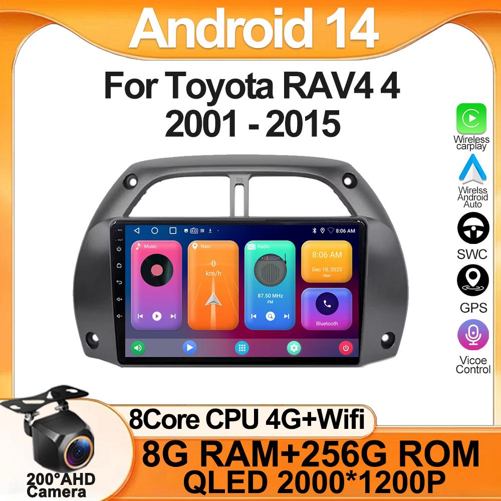 Car Android 14 For Toyota RAV4 4 2001 - 2015 Multimedia GPS Stereo Radio No 2Din DVD 4G Auto WiFi Player Screen Navigation BT
Car Android 14 For Toyota RAV4 4 2001 - 2015 Multimedia GPS Stereo Radio No 2Din DVD 4G Auto WiFi Player Screen Navigation BT
