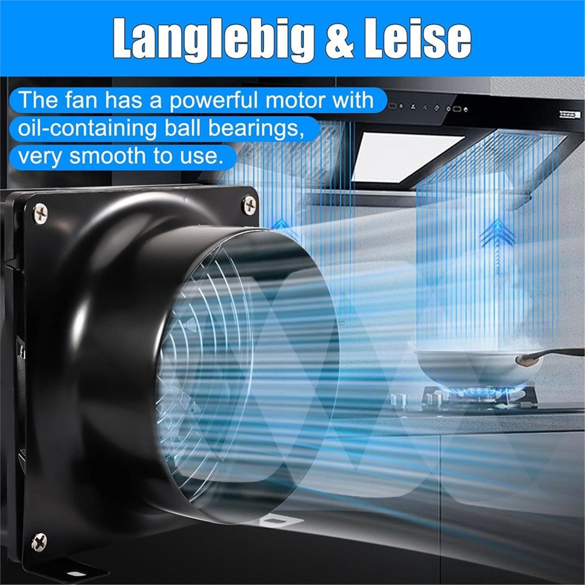 BHBL 100mm Extractor Fan, 12V Pipe Fan with Speed Control, 3000 RPM for Bathroom, Toilet, Kitchen, Greenhouse EU Plug China Mainland
BHBL 100mm Extractor Fan, 12V Pipe Fan with Speed Control, 3000 RPM for Bathroom, Toilet, Kitchen, Greenhouse EU Plug China Mainland