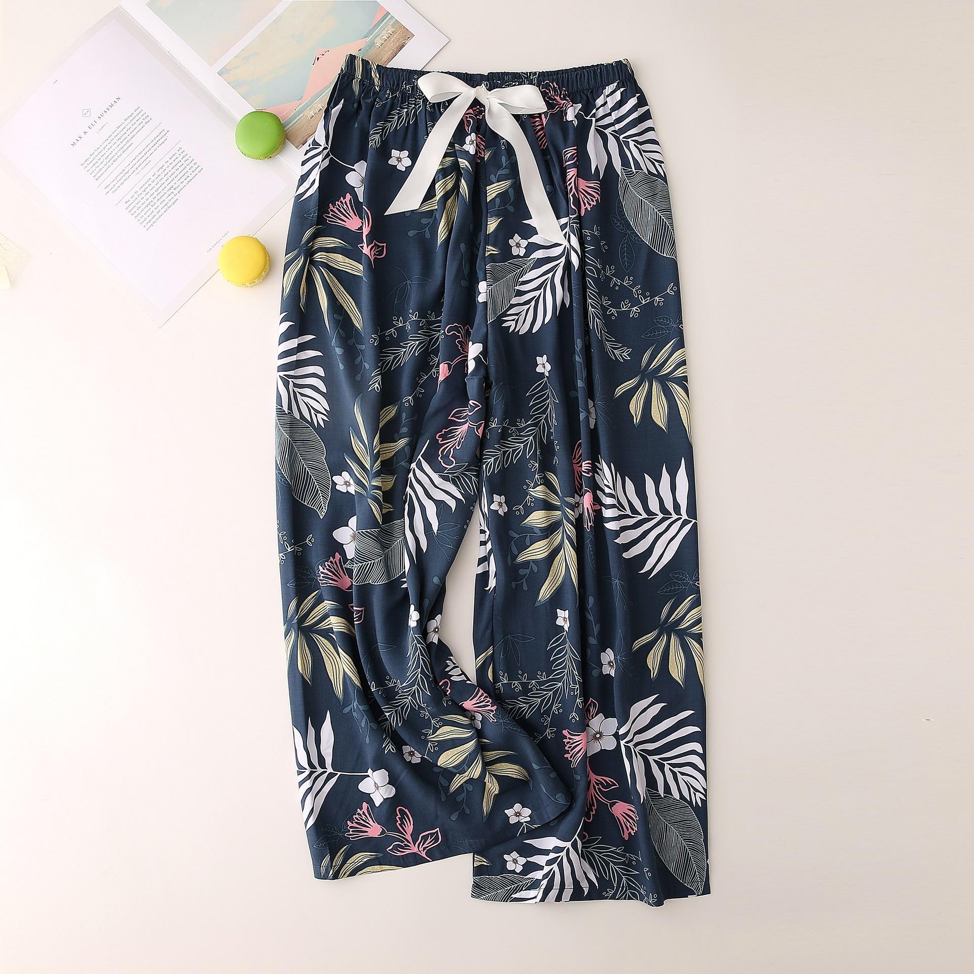 Летние хлопковые шелковые пижамы женские свободные широкие брюки с принтом One Size
Летние хлопковые шелковые пижамы женские свободные широкие брюки с принтом One Size