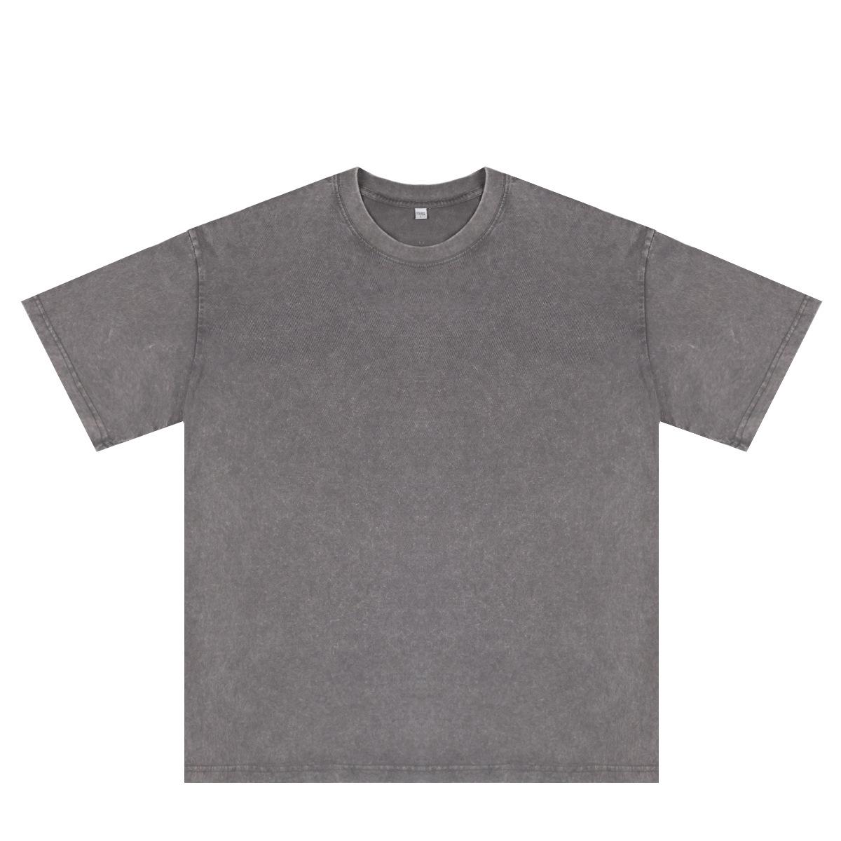 Heavyweight Washed Distressed Pure Cotton Oversized Short Sleeve Retro T-Shirt - European Size S сірий колір
Heavyweight Washed Distressed Pure Cotton Oversized Short Sleeve Retro T-Shirt - European Size S сірий колір