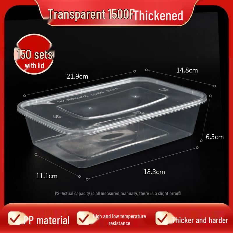 HANDUNYOU Disposable Rectangular Takeaway Containers
HANDUNYOU Disposable Rectangular Takeaway Containers