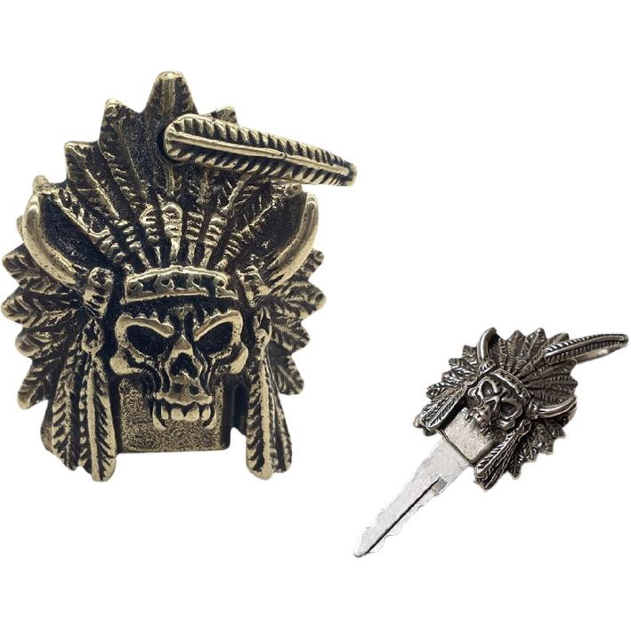 Tribal Chief Skull Key Cover for Car and Motorcycle Keys 【Golden】
Tribal Chief Skull Key Cover for Car and Motorcycle Keys 【Golden】