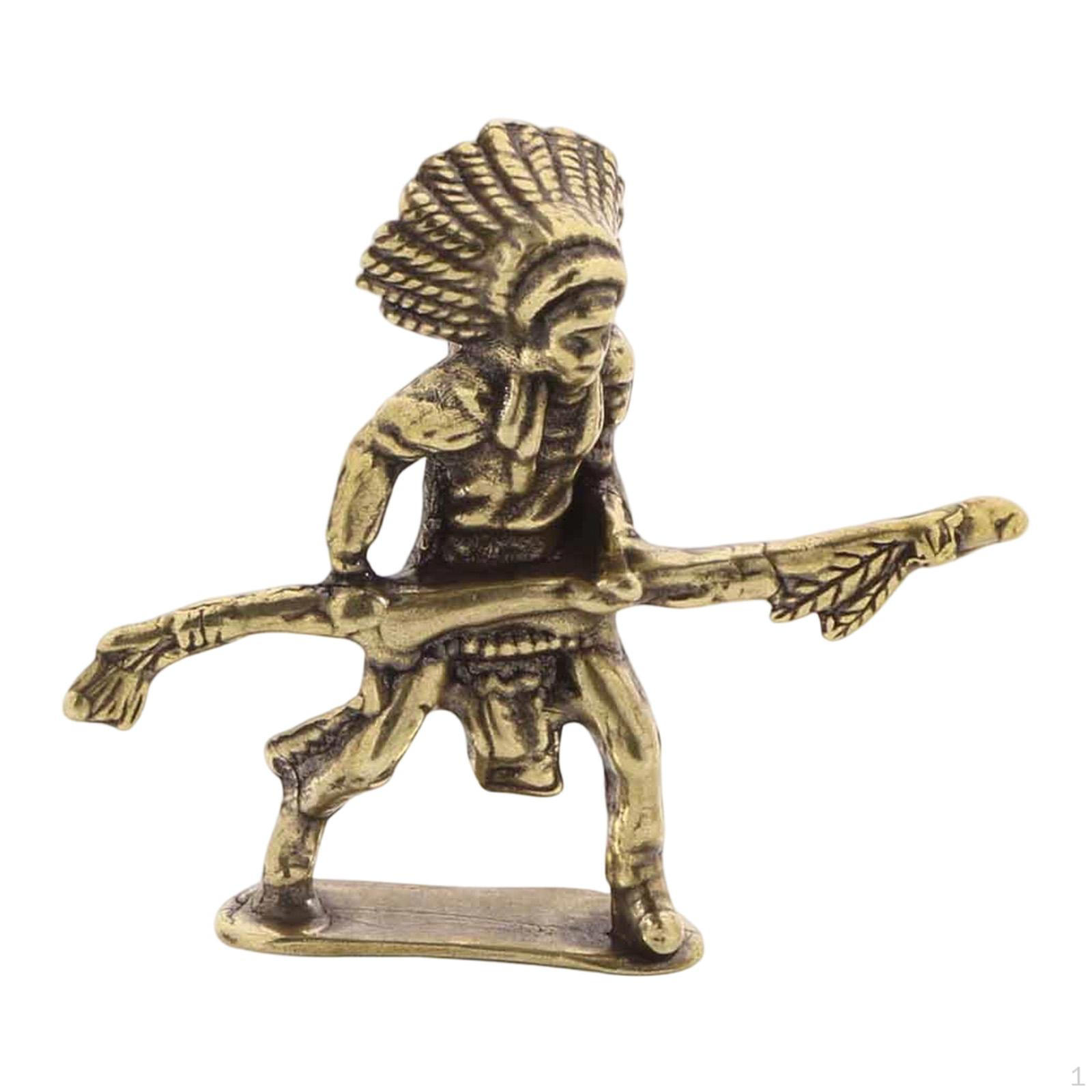 Figure Brass Miniature Statue Ornament Small Collection Suitable for Desk Office Bookcase with Long Pole
Figure Brass Miniature Statue Ornament Small Collection Suitable for Desk Office Bookcase with Long Pole