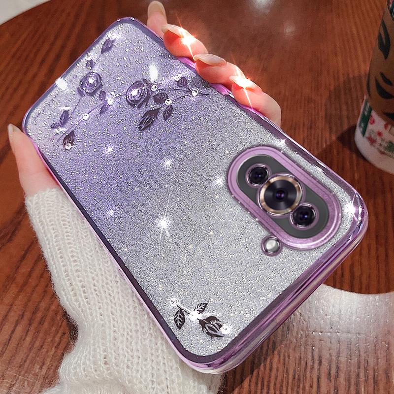 KADEM Flower Pattern Glitter Powder TPU Case for Huawei nova 10 4G,Rhinestone Gradient Color Protective Phone Cover Purple
KADEM Flower Pattern Glitter Powder TPU Case for Huawei nova 10 4G,Rhinestone Gradient Color Protective Phone Cover Purple