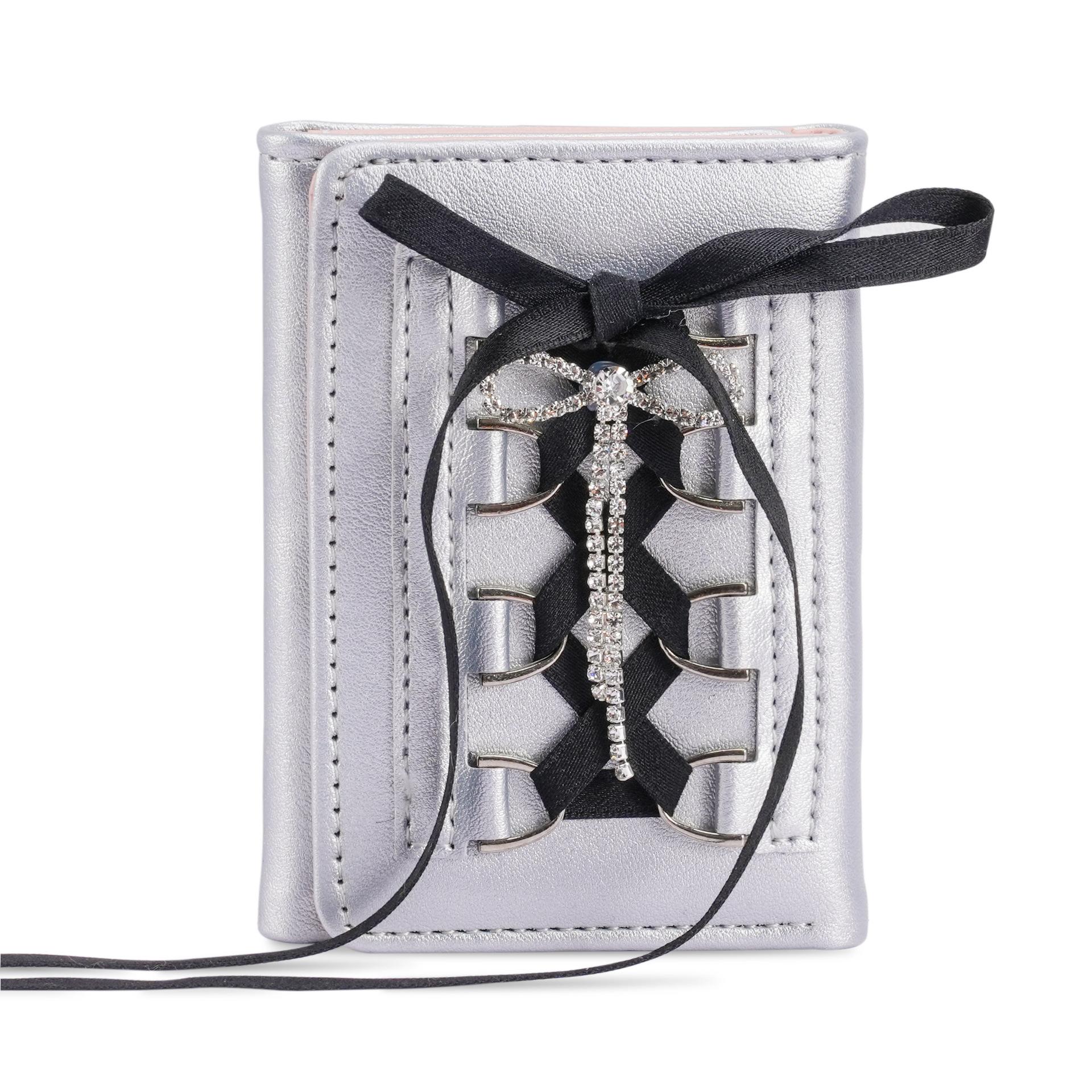 Silver Sweet Bow Wallets Women Y2k Designer Original Fashion Short Coin Purse Korean Style Casual New Cute Girls Money Bag Pouch чорний
Silver Sweet Bow Wallets Women Y2k Designer Original Fashion Short Coin Purse Korean Style Casual New Cute Girls Money Bag Pouch чорний