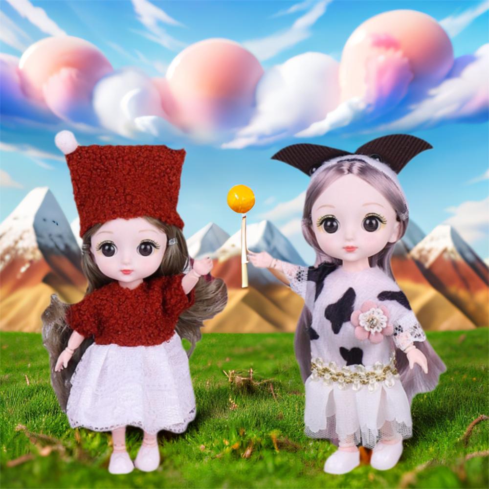 13 Movable Joints Cute BJD Doll with Clothes with Clothes Movable Joints Mini Girl Doll Girl Gift style N
13 Movable Joints Cute BJD Doll with Clothes with Clothes Movable Joints Mini Girl Doll Girl Gift style N