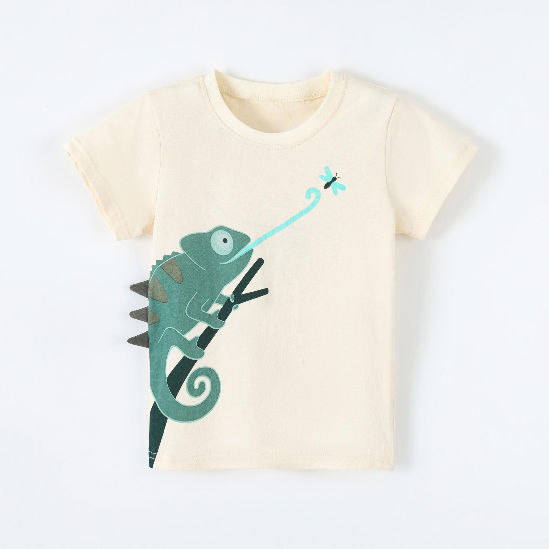 New summer collection: boys’ short-sleeved T-shirts – stylish lizard-print children’s crew-neck T-shirts 90cm(2-3Y) шампанского
New summer collection: boys’ short-sleeved T-shirts – stylish lizard-print children’s crew-neck T-shirts 90cm(2-3Y) шампанского