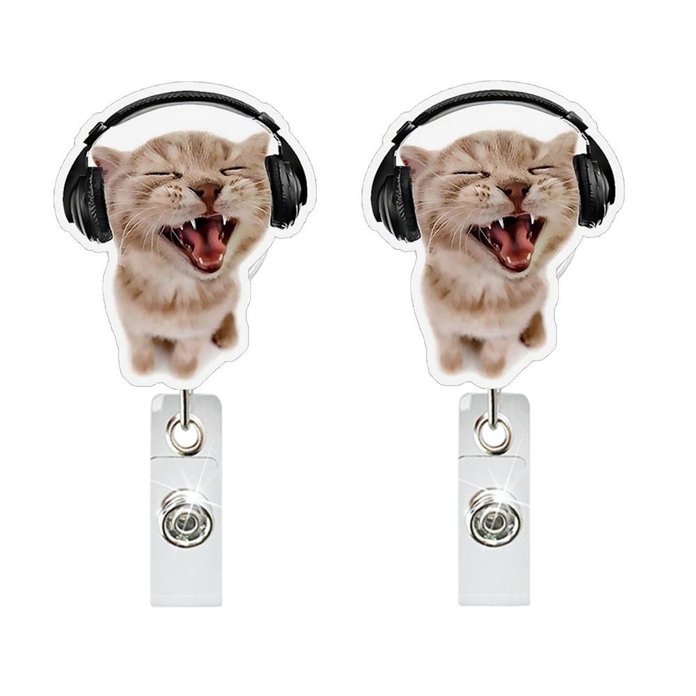 2 шт. Забавный подвес для сумки в виде кошки, портативный клип для бейджа-рулетки в виде аллигатора, милые бейджи-рулетки с енотом, декор для карт Style 10
2 шт. Забавный подвес для сумки в виде кошки, портативный клип для бейджа-рулетки в виде аллигатора, милые бейджи-рулетки с енотом, декор для карт Style 10