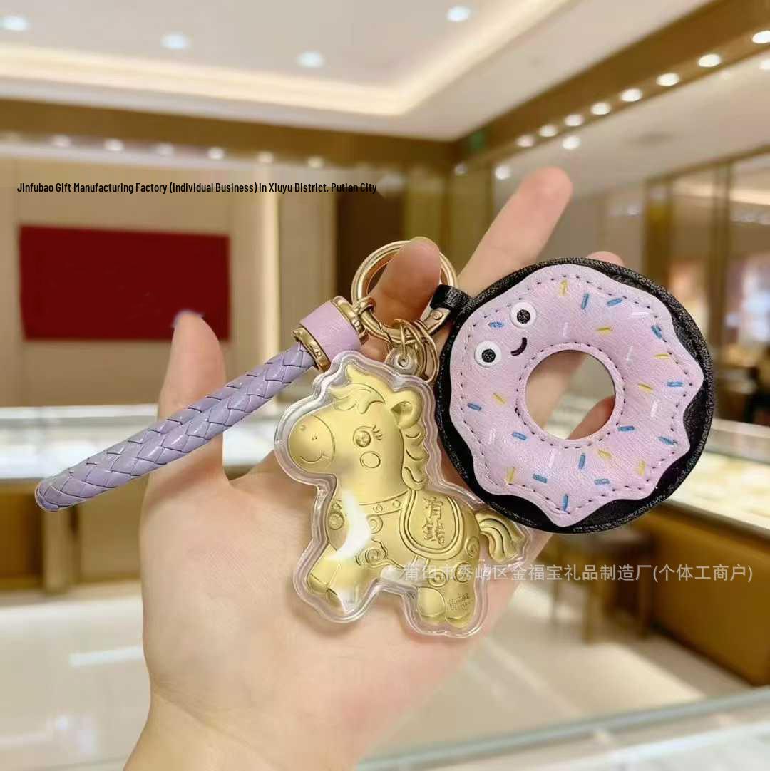 Year of the Horse 999 Fine Gold Horse Pendant Keychain - Perfect Small Gift
Year of the Horse 999 Fine Gold Horse Pendant Keychain - Perfect Small Gift