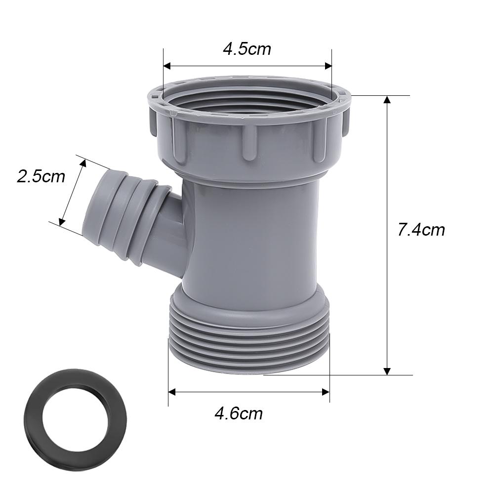 Sink Drain Adapter Pipe Tee 45mm Internal Threads Y-Shaped Single Hole Overflow Kitchen Sewer Branch Connector Thread Fittings сірий
Sink Drain Adapter Pipe Tee 45mm Internal Threads Y-Shaped Single Hole Overflow Kitchen Sewer Branch Connector Thread Fittings сірий