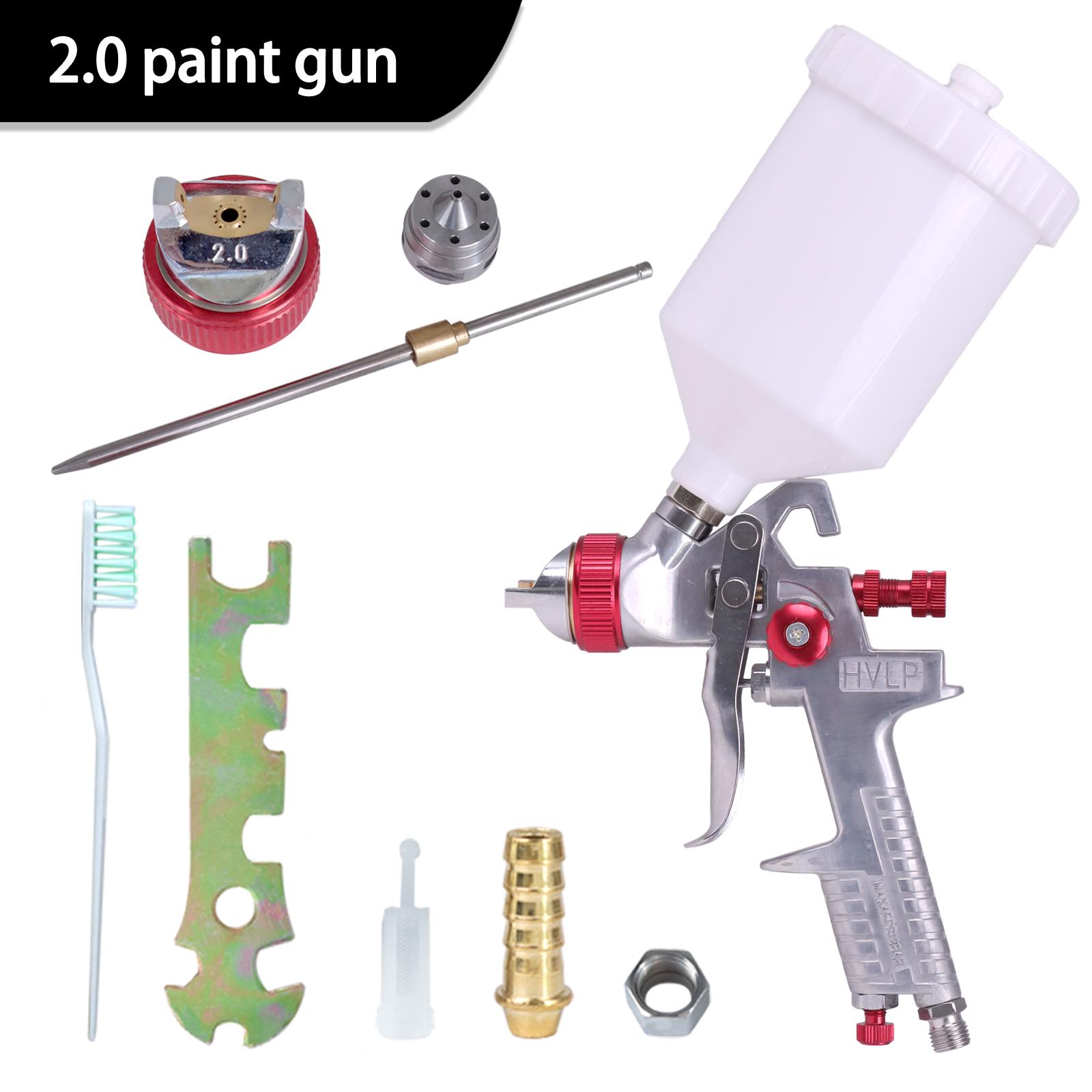 High Quality 1.4/1.7/2.0mm Nozzle Professional HVLP Spray Gun 600ML Gravity Feed Airbrush Kit For Car Furniture Painting
High Quality 1.4/1.7/2.0mm Nozzle Professional HVLP Spray Gun 600ML Gravity Feed Airbrush Kit For Car Furniture Painting
