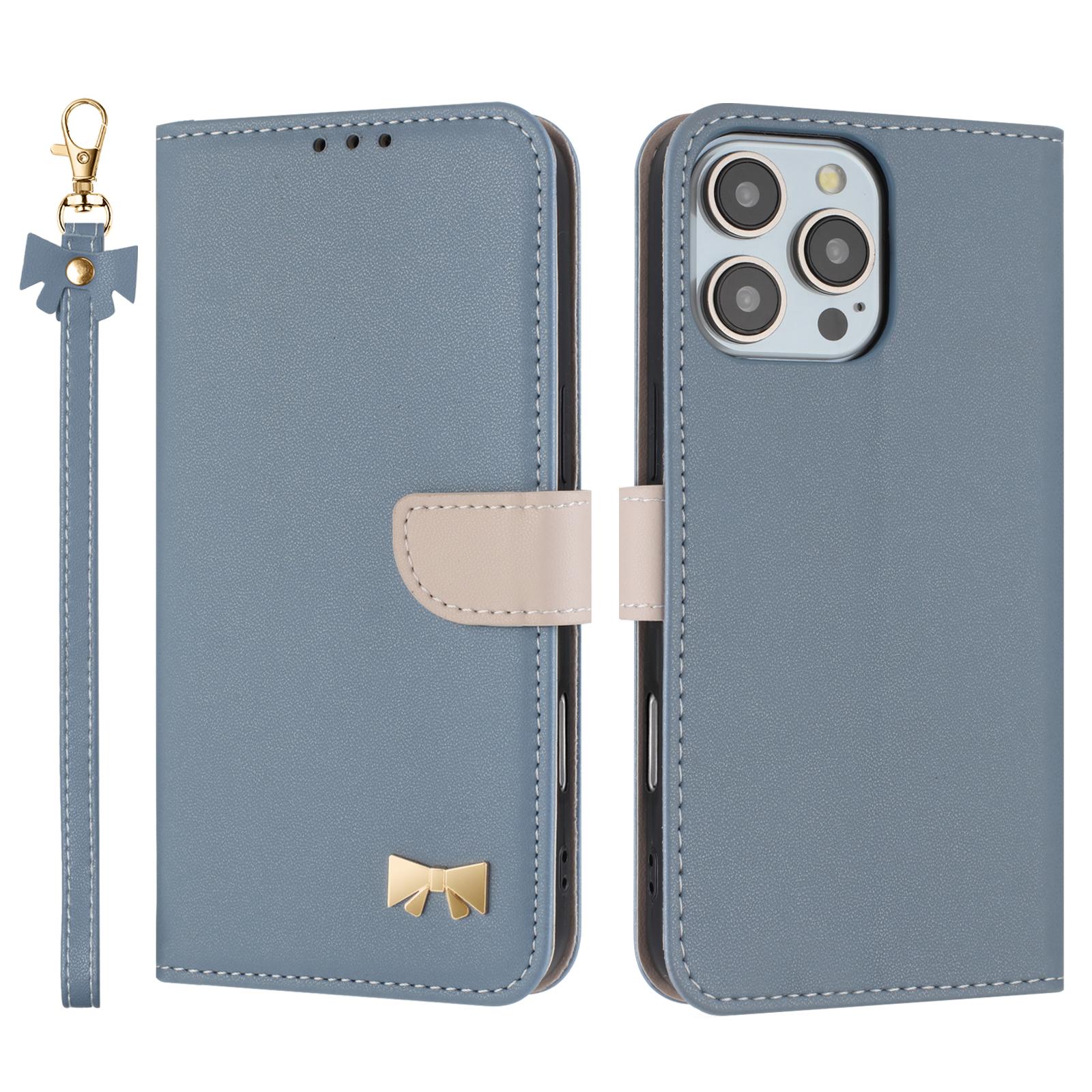 For iPhone 16 Pro Case Bowknot Decor Wallet Leather Phone Cover with Wrist Strap Baby Blue
For iPhone 16 Pro Case Bowknot Decor Wallet Leather Phone Cover with Wrist Strap Baby Blue