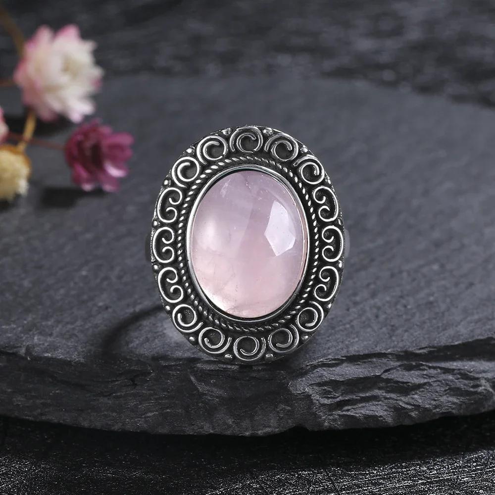 Кольцо для женщин Овальное круглое розовое кварцевое кольцо Подарочное в форме солнца Ретро-роскошные ювелирные изделия 10
Кольцо для женщин Овальное круглое розовое кварцевое кольцо Подарочное в форме солнца Ретро-роскошные ювелирные изделия 10