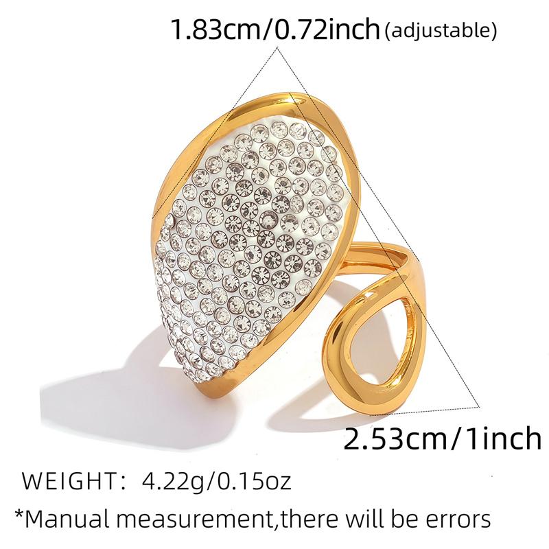 Stainless Steel Rings Inlay Zircon Adjustable Ring for Women Simple Metal Geometric Waterproof Ring Design Inspired Zircon
Stainless Steel Rings Inlay Zircon Adjustable Ring for Women Simple Metal Geometric Waterproof Ring Design Inspired Zircon