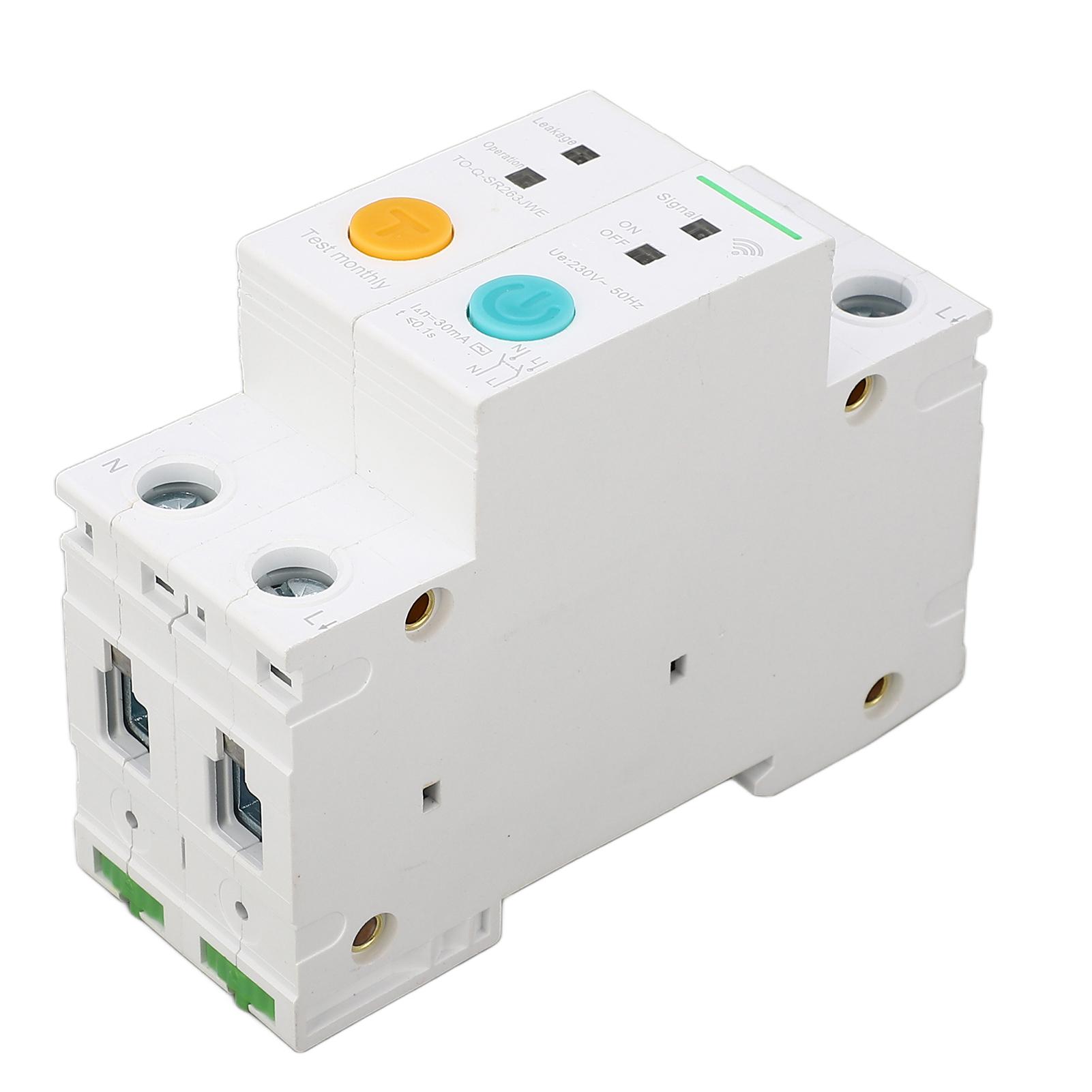 WiFi Розумний Автоматичний Вимикач 2P Маленький Вимикач 25A 230V 30mA Захист від Витоку Землі
WiFi Розумний Автоматичний Вимикач 2P Маленький Вимикач 25A 230V 30mA Захист від Витоку Землі