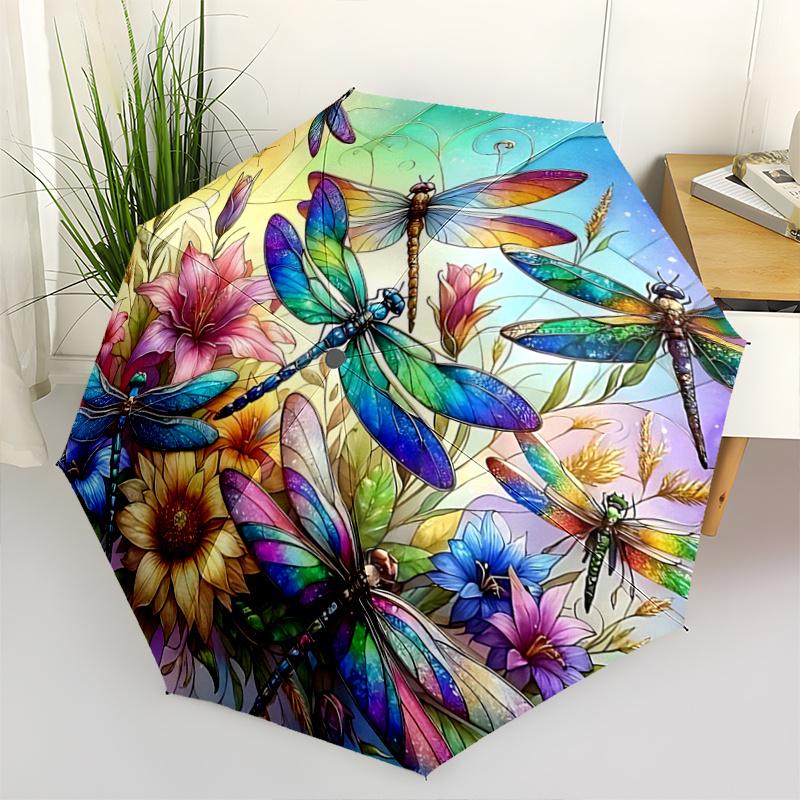 1pc Colorful Dragonflies Automatic Opening and Closing Umbrella - Suitable for Various Occasions, Outdoor Activities, Lightweight and Durable Automati
1pc Colorful Dragonflies Automatic Opening and Closing Umbrella - Suitable for Various Occasions, Outdoor Activities, Lightweight and Durable Automati