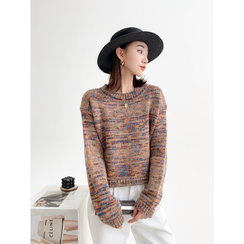 Ретро осенне-зимний пуловер с круглым вырезом, женский повседневный разноцветный топ, мягкий восковой короткий универсальный вязаный свитер-топ One Size верблюд
Ретро осенне-зимний пуловер с круглым вырезом, женский повседневный разноцветный топ, мягкий восковой короткий универсальный вязаный свитер-топ One Size верблюд