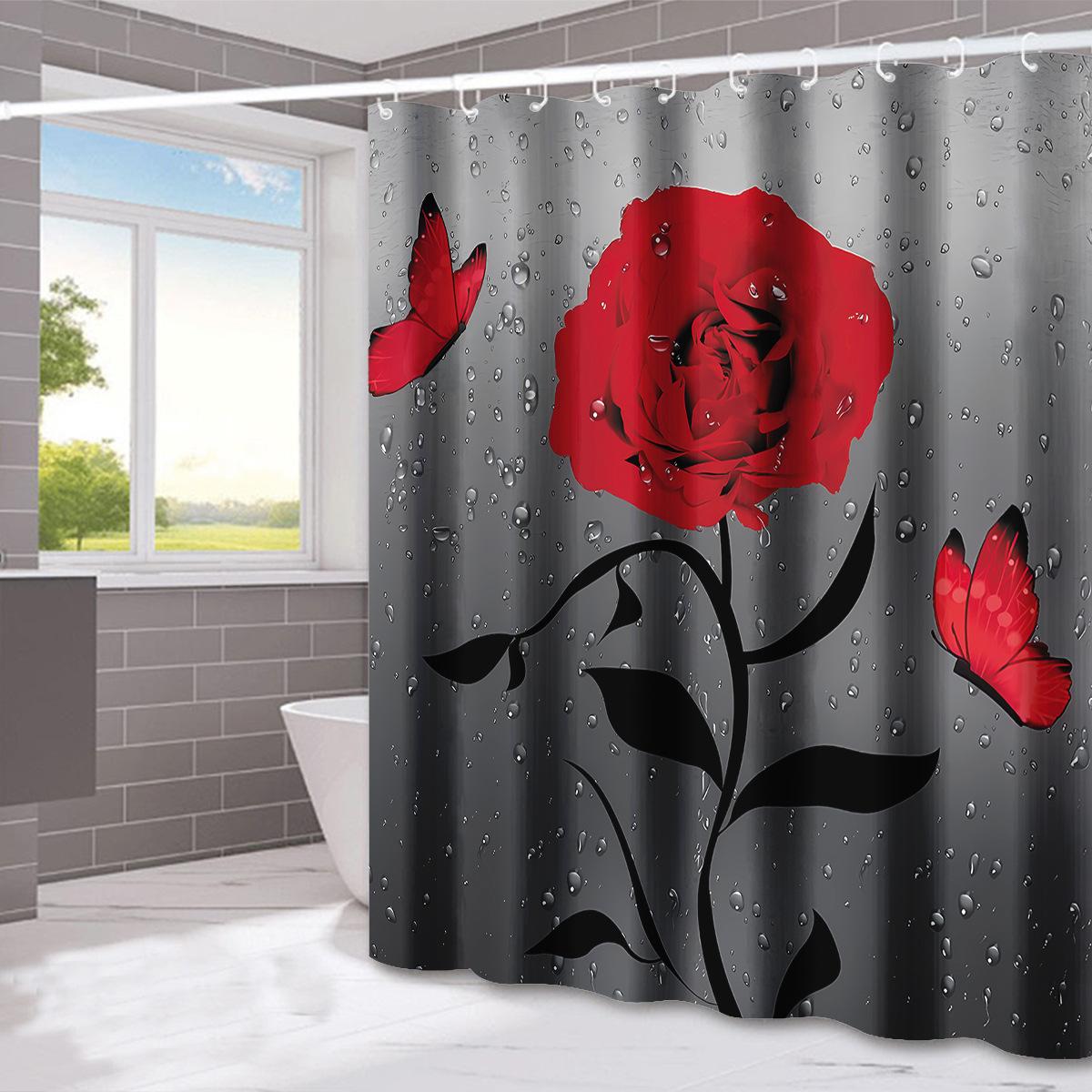 Rose Flower Series Washable Dirt-Resistant Shower Curtain Shower Head Waterproof Polyester Bath Curtain For Home Decor W60H190(CM)-1 Pcs
Rose Flower Series Washable Dirt-Resistant Shower Curtain Shower Head Waterproof Polyester Bath Curtain For Home Decor W60H190(CM)-1 Pcs