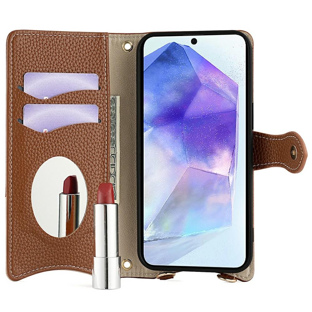 For Samsung Galaxy A56 5G Leather Case Wallet Stand Cover Irregular Tail Style with Chain Strap White
For Samsung Galaxy A56 5G Leather Case Wallet Stand Cover Irregular Tail Style with Chain Strap White