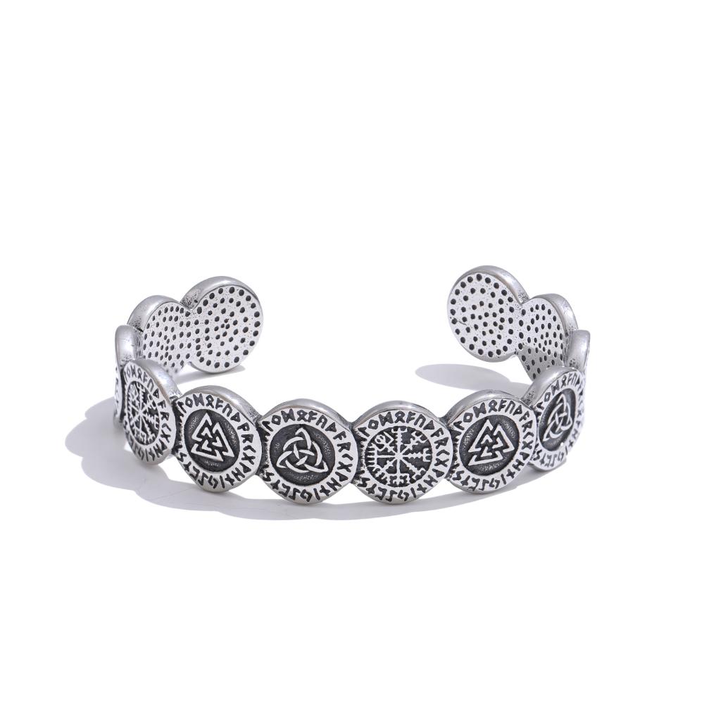Yhpup Fashion Stainless Steel Odin Rune Stainless Steel Bracelet for Men New Totem Vintage Open Bangle Jewelry Accessories
Yhpup Fashion Stainless Steel Odin Rune Stainless Steel Bracelet for Men New Totem Vintage Open Bangle Jewelry Accessories
