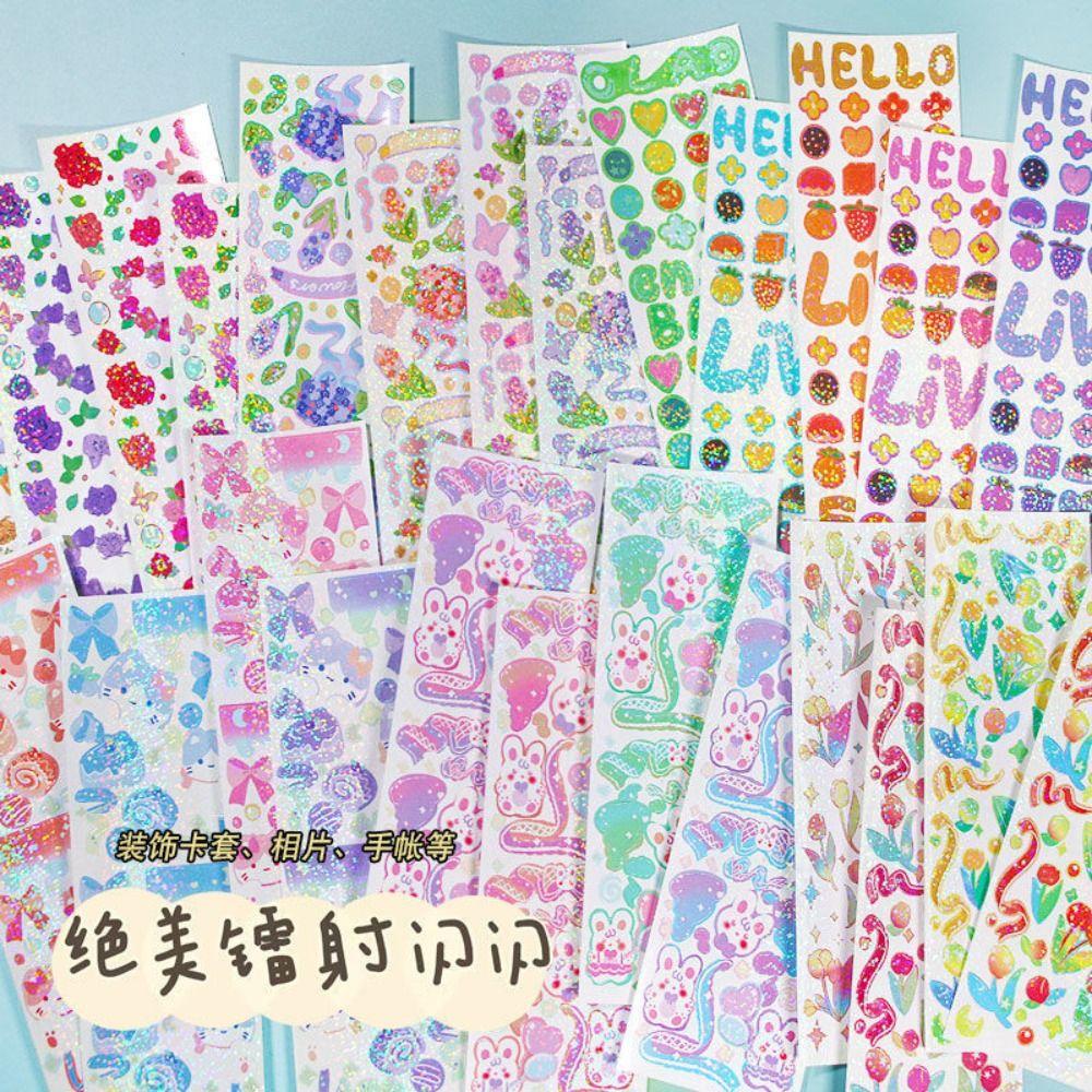 Decoration Supplies Hand Account Stickers Laser Decorative Sticker Gu Ka Sticker Set DIY Material
Decoration Supplies Hand Account Stickers Laser Decorative Sticker Gu Ka Sticker Set DIY Material