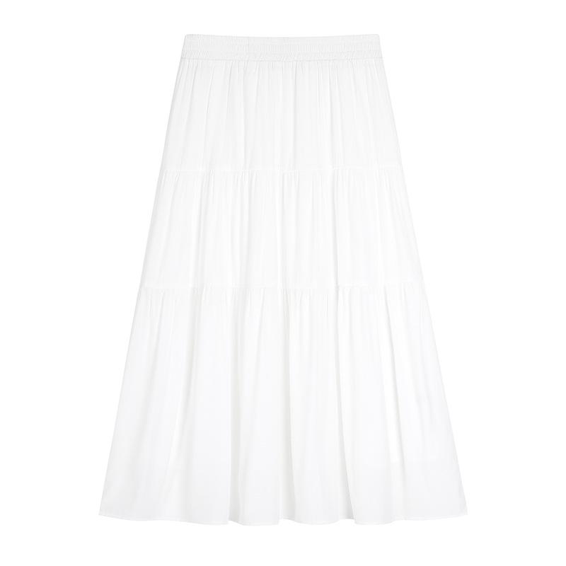 White Layered High-Waisted Plus Size Midi Skirt - Slimming Patchwork Design 5XL (suitable for 200-220 jin) грязно-белый
White Layered High-Waisted Plus Size Midi Skirt - Slimming Patchwork Design 5XL (suitable for 200-220 jin) грязно-белый