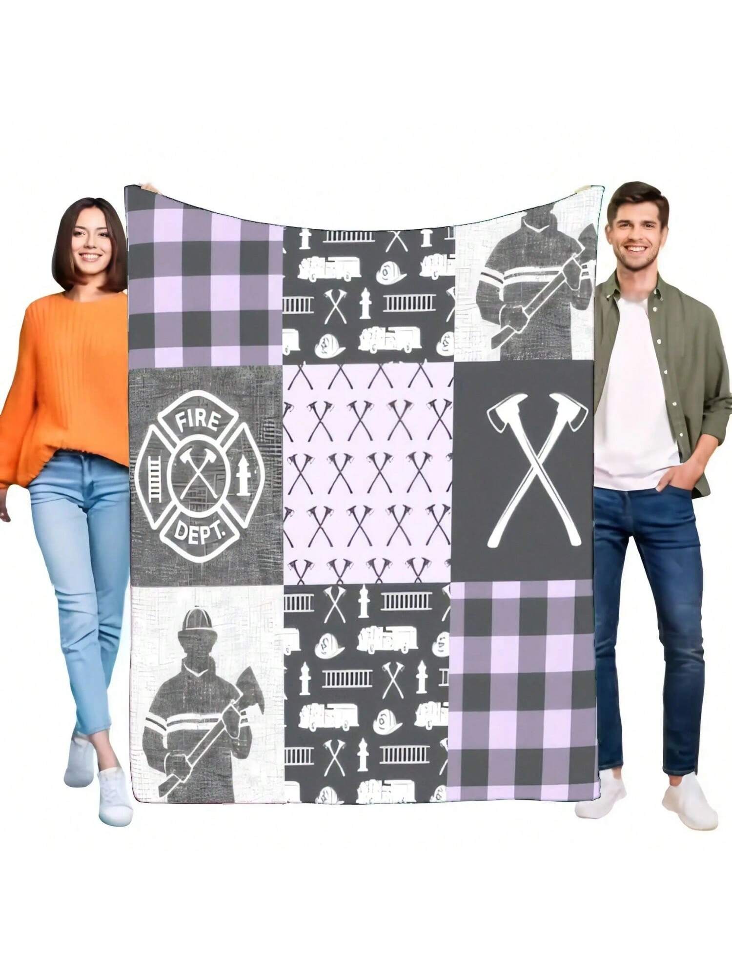 Firefighter Themed Cozy Blanket Soft Throw For Home Decor, Warm And Stylish, Perfect Birthday Gift For Firefighter Lovers And Ki 75X95CM сірий колір
Firefighter Themed Cozy Blanket Soft Throw For Home Decor, Warm And Stylish, Perfect Birthday Gift For Firefighter Lovers And Ki 75X95CM сірий колір