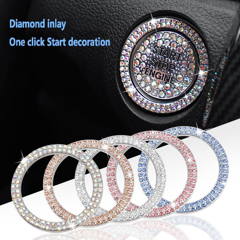 Suitable For Mercedes-Benz BMW Car One-Key Start Decorative Ring Diamond Crystal Button Decoration Stickers Car
Suitable For Mercedes-Benz BMW Car One-Key Start Decorative Ring Diamond Crystal Button Decoration Stickers Car