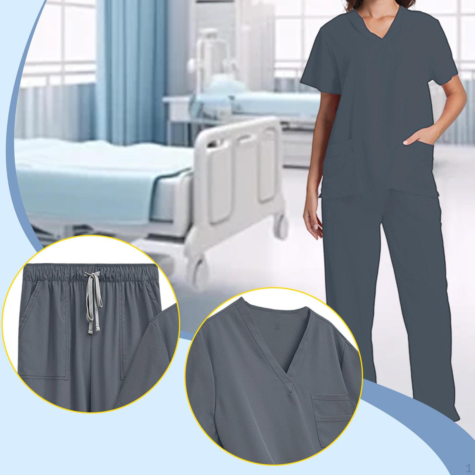 Унисекс Комплект Скрабов Эластичная Талия Современная Униформа Медсестры для Женщин Мужчин Салоны Красоты M серый
Унисекс Комплект Скрабов Эластичная Талия Современная Униформа Медсестры для Женщин Мужчин Салоны Красоты M серый