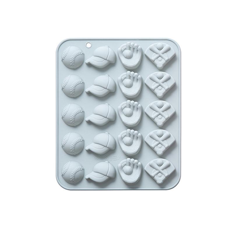Формы для шоколада в виде бейсбола на 20 ячеек, силиконовая форма на спортивную тематику, формы для конфет и шоколада в виде бейсбола, софтбола, перчатки синий
Формы для шоколада в виде бейсбола на 20 ячеек, силиконовая форма на спортивную тематику, формы для конфет и шоколада в виде бейсбола, софтбола, перчатки синий