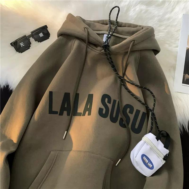 2025 New Casual Hooded Plus Velvet Sweater Solid Color Letter Printing Loose American Style Versatile Retro Coat M
2025 New Casual Hooded Plus Velvet Sweater Solid Color Letter Printing Loose American Style Versatile Retro Coat M