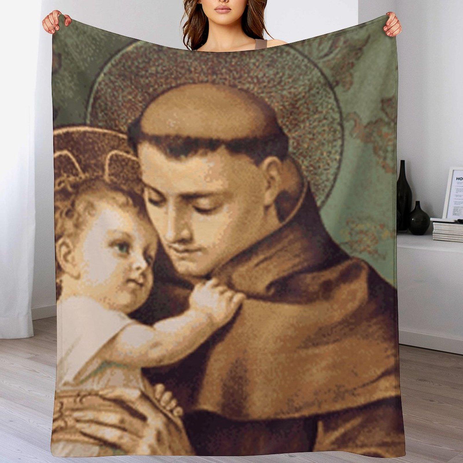 St Anthony of Padua Throw Blanket Warm Accent Blanket for Living Room Decoration 102x76cm(40x30in)
St Anthony of Padua Throw Blanket Warm Accent Blanket for Living Room Decoration 102x76cm(40x30in)