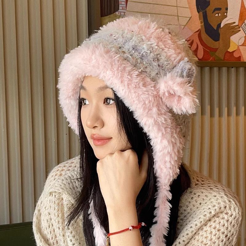 Cute lamb ears plush hat women s 2025 new winter big head circumference knitted hat warm ear protection Lei Feng hat One size fits all
Cute lamb ears plush hat women s 2025 new winter big head circumference knitted hat warm ear protection Lei Feng hat One size fits all