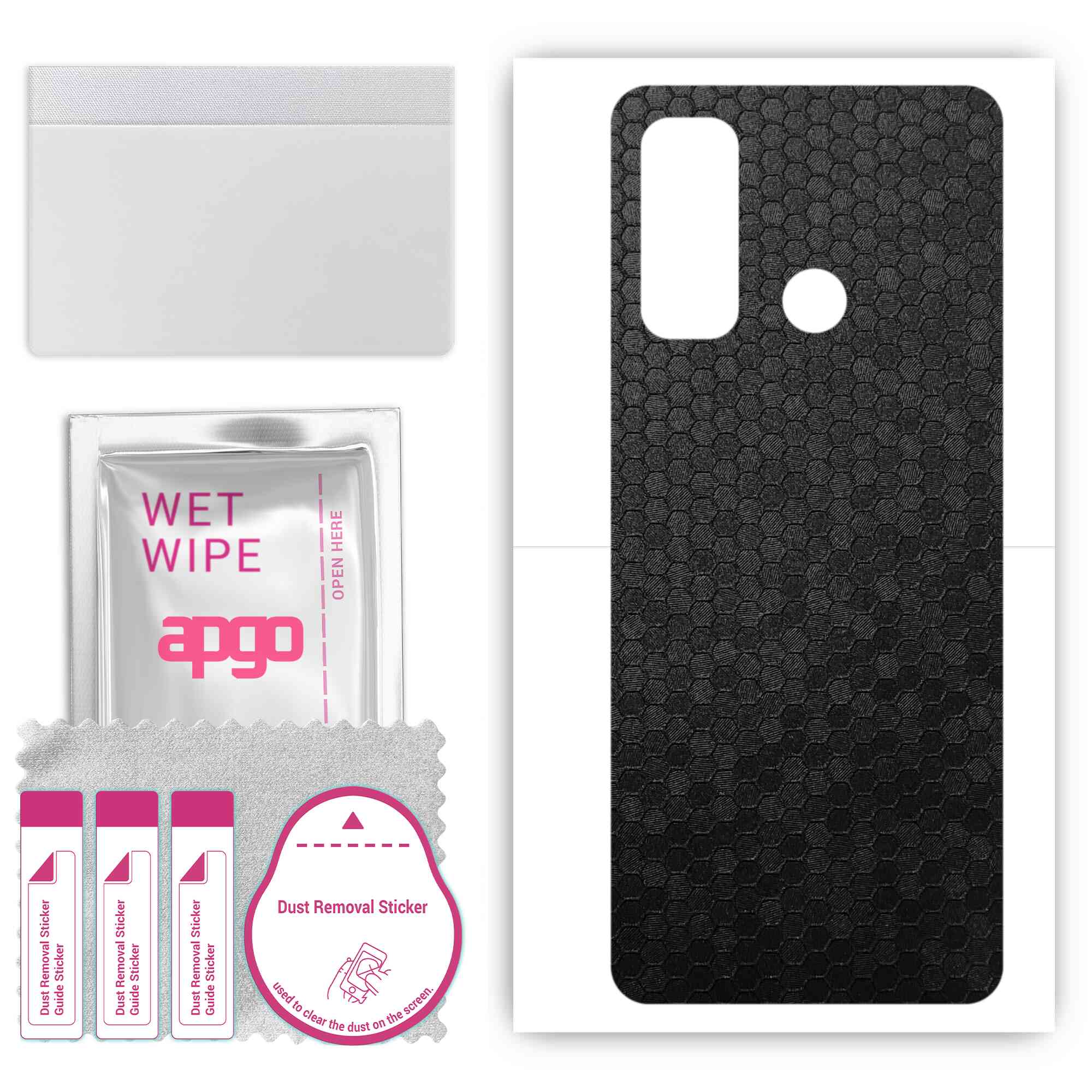 apgo Protective Skin Sticker for the back compatible with Tecno Spark 5 Air, Wrap Film, Foil, Vinyl - Pattern Black Honeycomb
apgo Protective Skin Sticker for the back compatible with Tecno Spark 5 Air, Wrap Film, Foil, Vinyl - Pattern Black Honeycomb