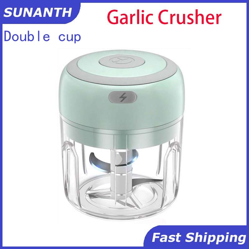 Electric Food Chopper Garlic Crusher Meat Grinder Mini Garlic Press Vegetable Chopper Masher Machine USB Kitchen Gadgets 100ml
Electric Food Chopper Garlic Crusher Meat Grinder Mini Garlic Press Vegetable Chopper Masher Machine USB Kitchen Gadgets 100ml