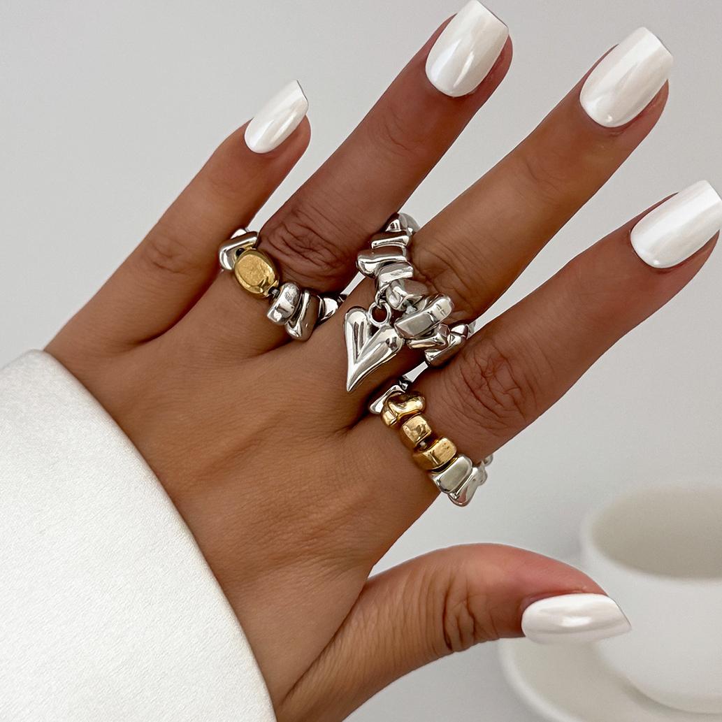 Metal Beaded CCB Irregular Square Ring for Women Heart Shape Pendant Personalized Punk Necklace Multilayer Bracelet Zircon Set
Metal Beaded CCB Irregular Square Ring for Women Heart Shape Pendant Personalized Punk Necklace Multilayer Bracelet Zircon Set