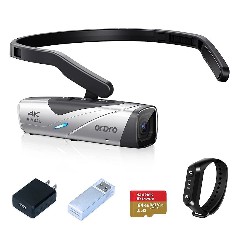 ORDRO EP8 Latest model Vlog 4K video camera wearable type FPV design Equipped with two-axis vibration isolation WI-FI app control Fast charging
ORDRO EP8 Latest model Vlog 4K video camera wearable type FPV design Equipped with two-axis vibration isolation WI-FI app control Fast charging