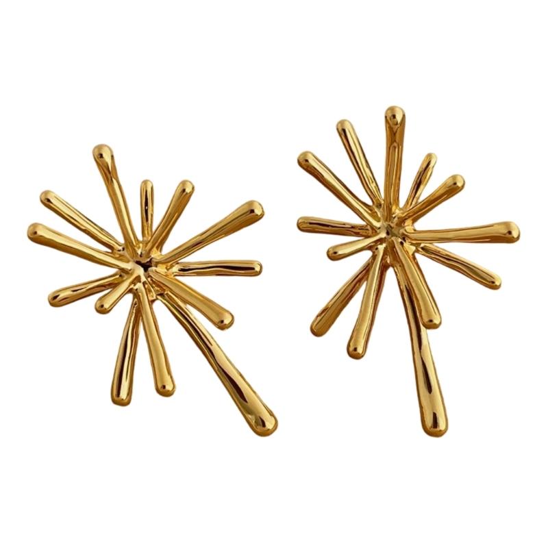 Creative Fireswork Flower Studs Earrings Metal Texture Geometric Ear Jewelry Suitable for Elegant Women Daily Wear золотой
Creative Fireswork Flower Studs Earrings Metal Texture Geometric Ear Jewelry Suitable for Elegant Women Daily Wear золотой