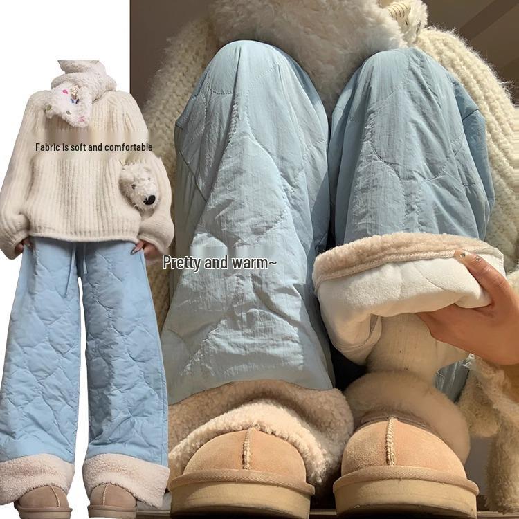 Women s High-Waist Blue Lambswool Pants - Windproof & Warm, Perfect for Autumn & Winter 2024 M
Women s High-Waist Blue Lambswool Pants - Windproof & Warm, Perfect for Autumn & Winter 2024 M
