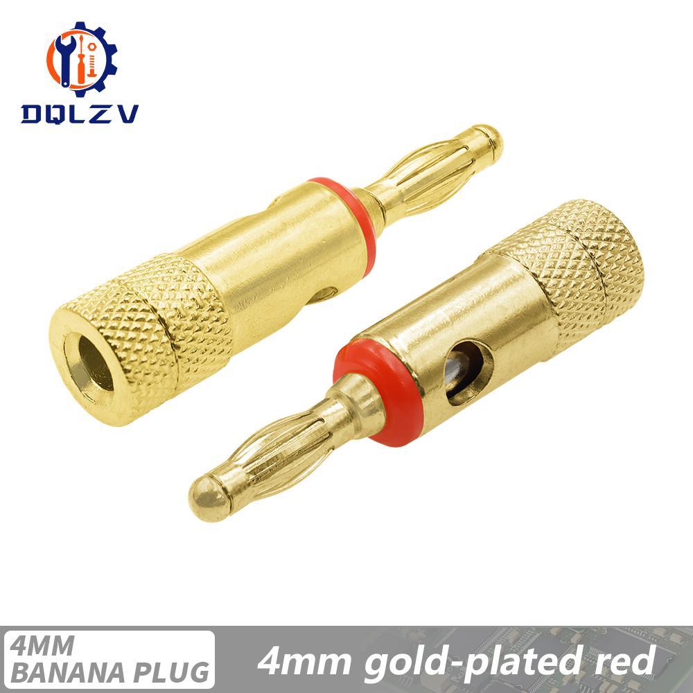 4MM Gold-plated Banana Plugs Musical Audio Speaker Cable Wire Connectors Free Soldering Terminal For Speaker Amplifier 1PCS красный
4MM Gold-plated Banana Plugs Musical Audio Speaker Cable Wire Connectors Free Soldering Terminal For Speaker Amplifier 1PCS красный