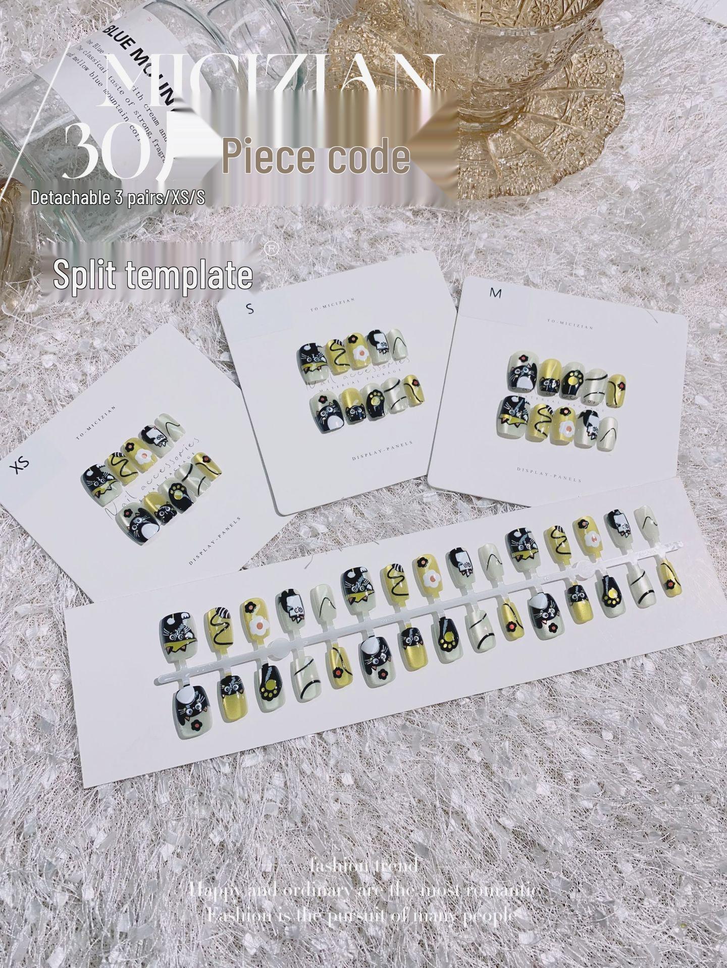 Новые милые накладные ногти с мультяшным дизайном «Кошачий глаз Тоторо» - Детский дизайн с подобранными по размеру типсами
Новые милые накладные ногти с мультяшным дизайном «Кошачий глаз Тоторо» - Детский дизайн с подобранными по размеру типсами